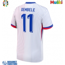 Francuska Ousmane Dembele #11 Gostujuci Dres EP 2024 Kratak Rukav